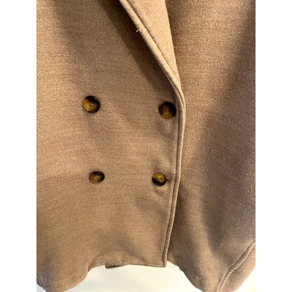 Free People Size Medium Oversized Tan Slouchy Coat Blazer - Picture 3 of 11